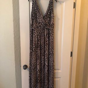 Leopard maxi dress.